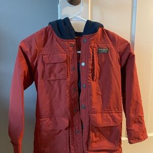 L.L. Bean Kids Water Resistant Fleece Lines Jacket